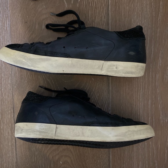 GOLDEN GOOSE BLACK SUPERSTAR SNEAKERS - Picture 3 of 3